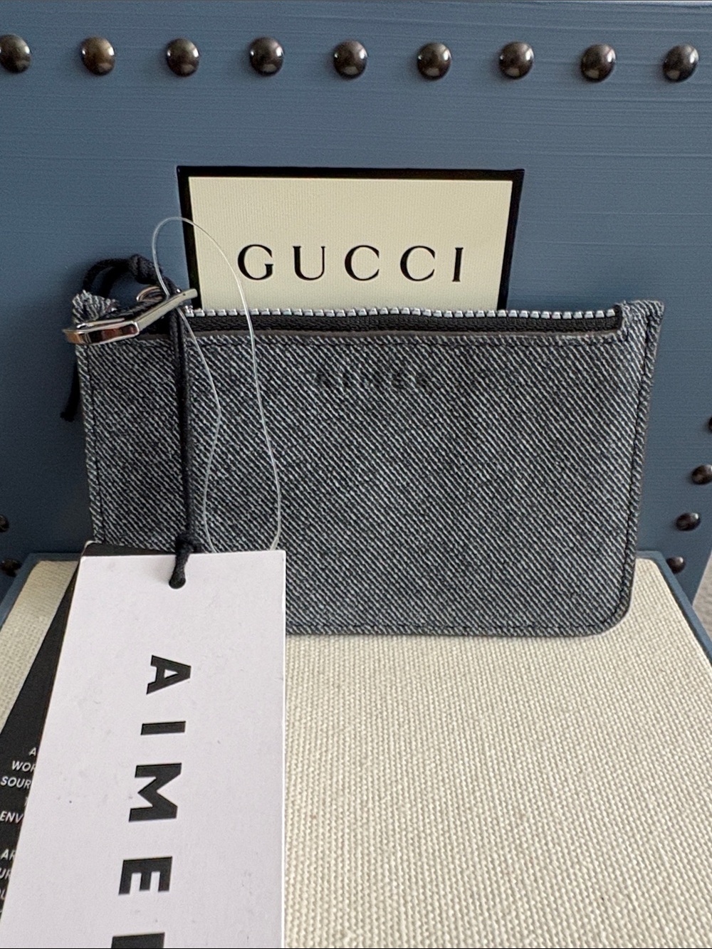 NWT Aimee Kestenberg Denim Cardholder Wallet